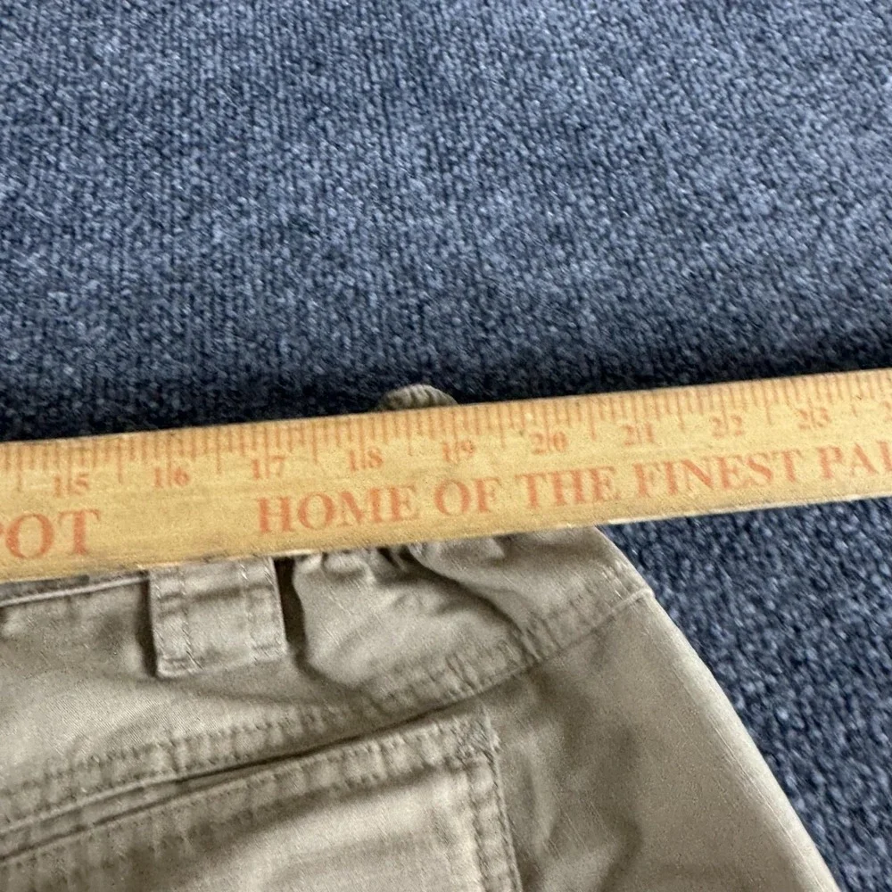 CQR Cargo Pants Mens 44x30 Beige Ripstop Elastic Waist Tactical Workwear Pockets
